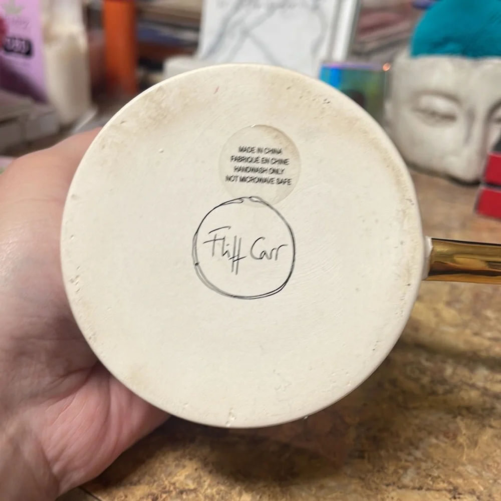 Anthropologie Fliff Car High as Moon Mug